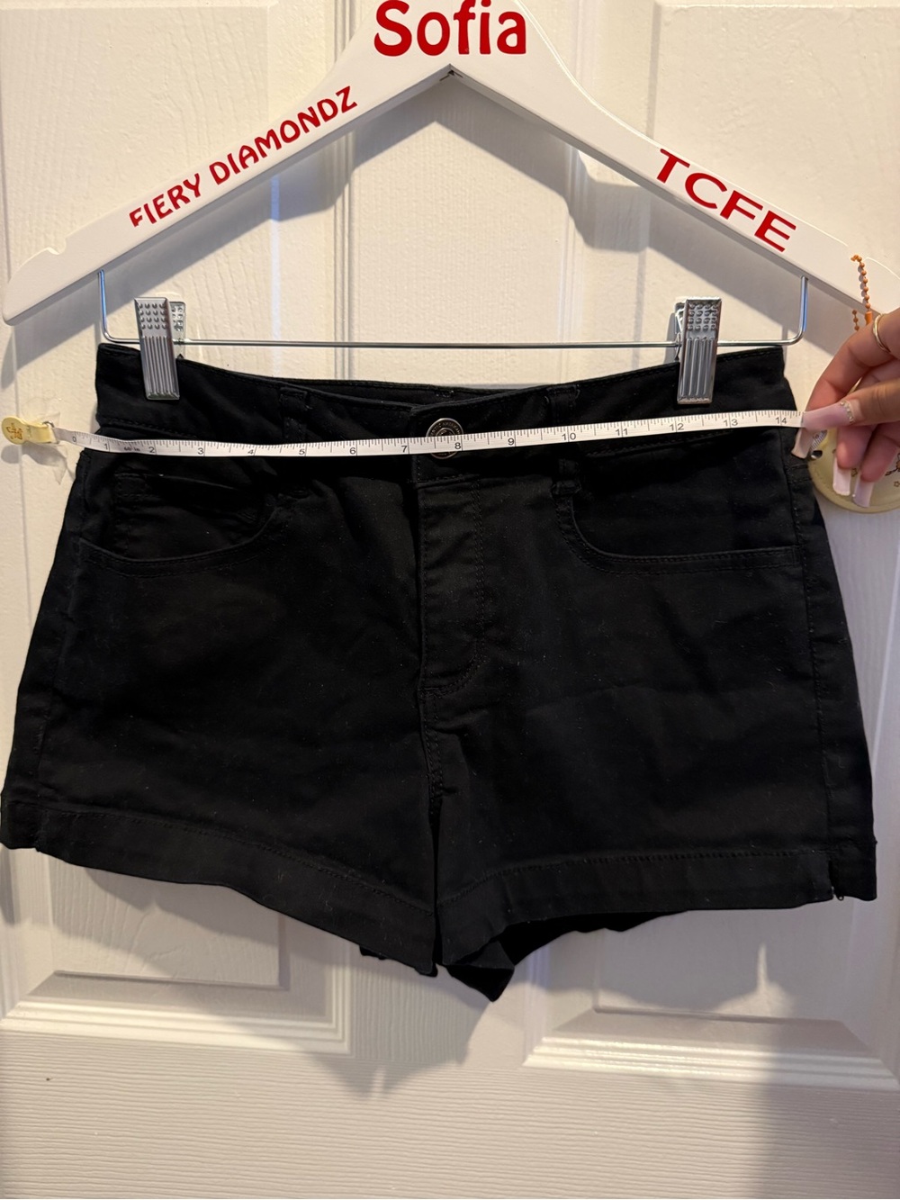 SO Black High-Waist Jean Shorts - Picture 4 of 5